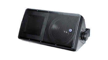black indoor and outdoor Weather-resistant, compact  surface mount SM series speaker